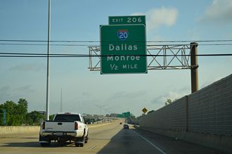I-49 north at I-20 - Shreveport, LA