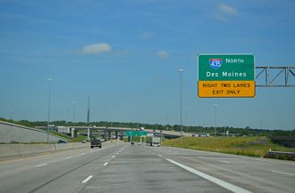 I-49/US 71 north at I-435 - Kansas City, MO