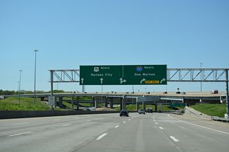 I-49/US 71 north at I-435 - Kansas City, MO