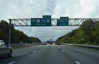 I-435 south at I-49/435-US 50/71 - Kansas City, MO
