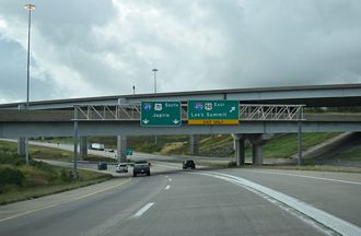 I-435 south at I-49/435-US 50/71 - Kansas City, MO