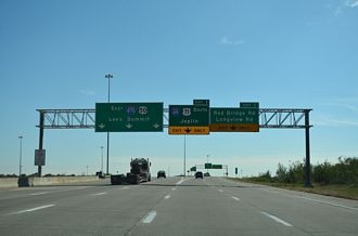 I-470/US 50 east at I-49/US 71 - Kansas City, MO