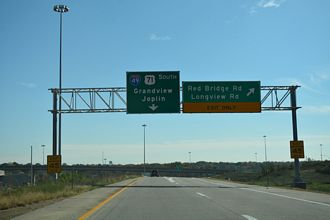 I-470/US 50 east at I-49/US 71 - Kansas City, MO