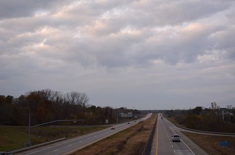 Missouri Route 2 at I-49 in Harrisonville.