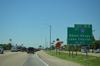 US 167 north at I-10/49 - Lafayette, LA