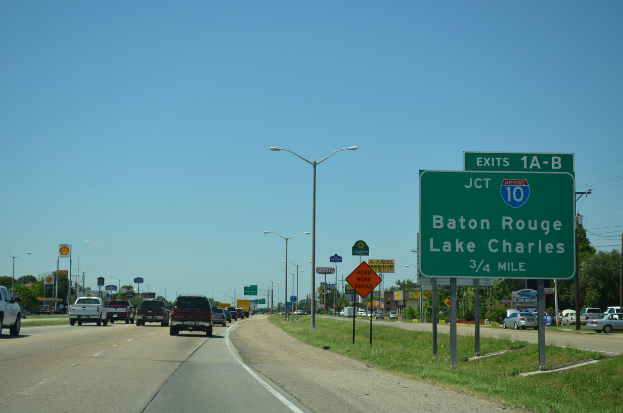 US 167 north at I-10/49 - Lafayette, LA