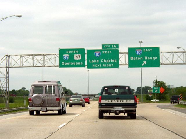 US 167 north at I-10/49 - 2003