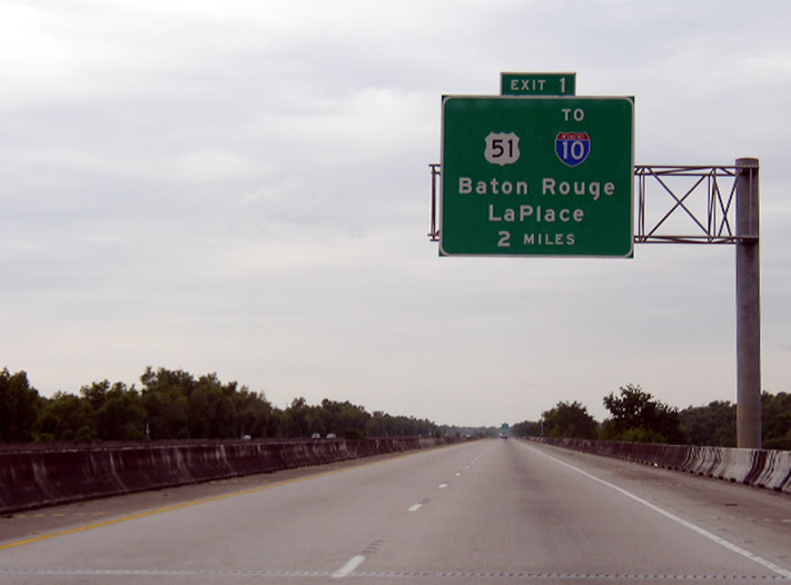 I-55 south at I-10/US 51 - 2003