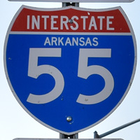 Interstate 55 shield representation
