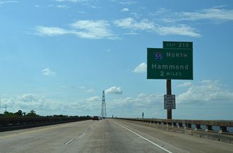 I-10 west at I-55 - LaPlace, LA