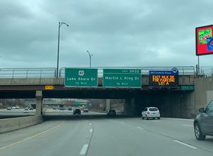 I-55 north at US 41/Lake Shore Dr - Chicago, IL