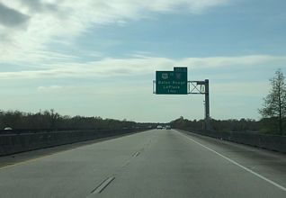 I-55 south at I-10/US 51 - LaPlace, LA