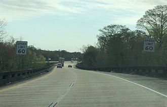 I-55 south at I-10/US 51 - LaPlace, LA