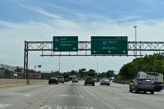I-94 East at Interstate 57 in Chicago, Illinois