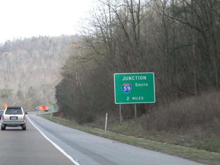 I-24 east at I-59 - Whiteside, TN