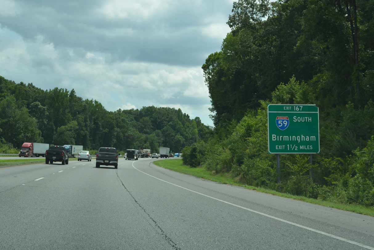 I-24 west at I-59 - Wildwood, GA