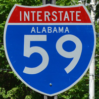 Interstate 59 shield representation