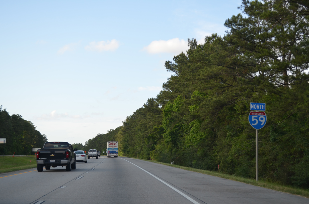 I-59 north after I-12 - Slidell, LA