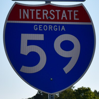 Interstate 59 shield representation