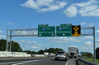 I-12 east at I-10/59 - Slidell, LA