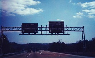 I-24 east at I-59 - 1984