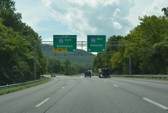 I-24 West at Interstate 59 South near Wildwood, Georgia