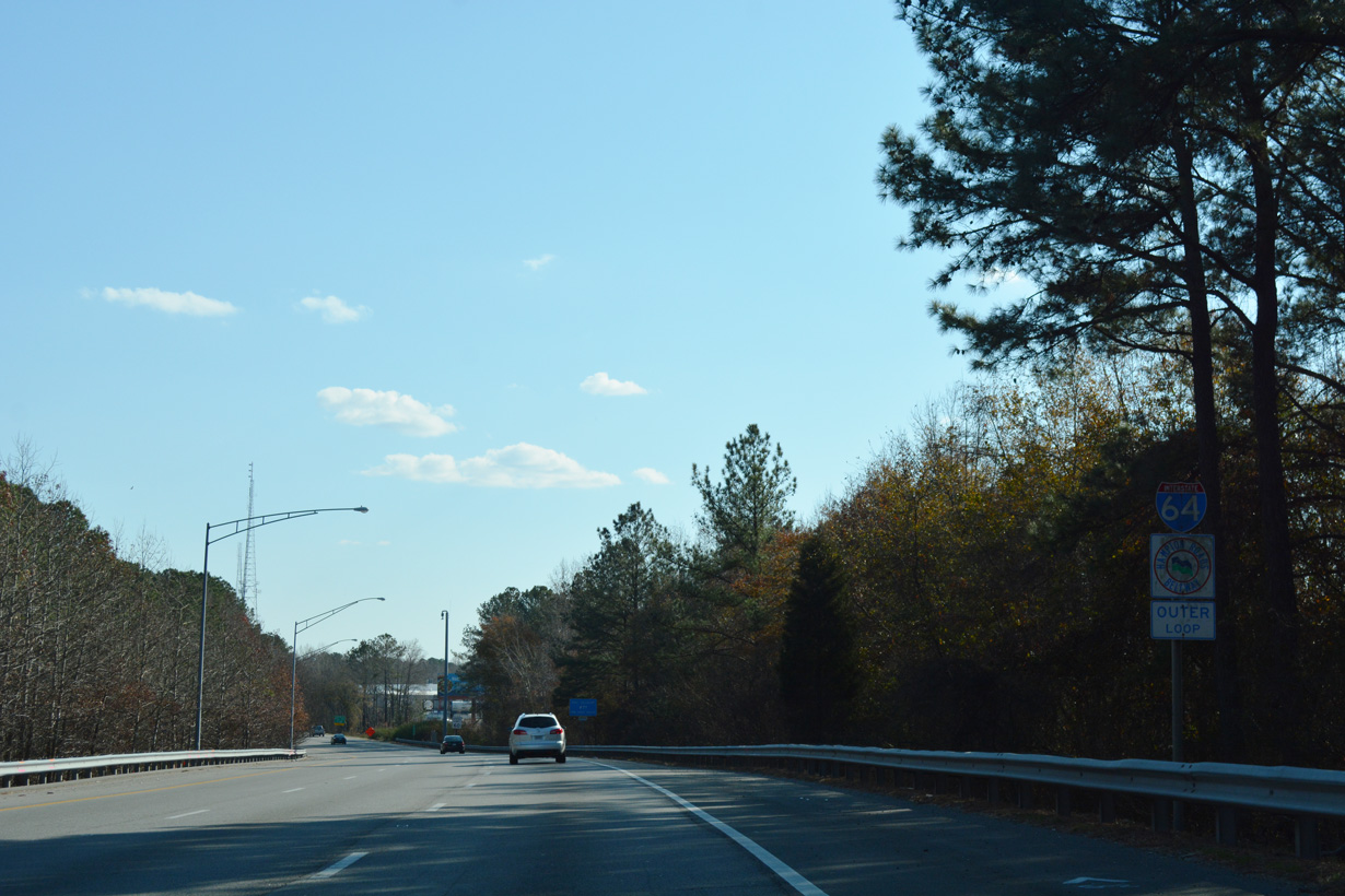 I-64 outer loop at I-264/664 - Bowers Hill, VA