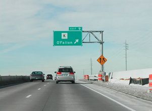 I-64 west at Highway K - O'Fallon, MO