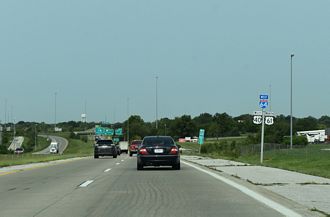 I-64/US 40-61 west at I-70 - Wentzville, IN