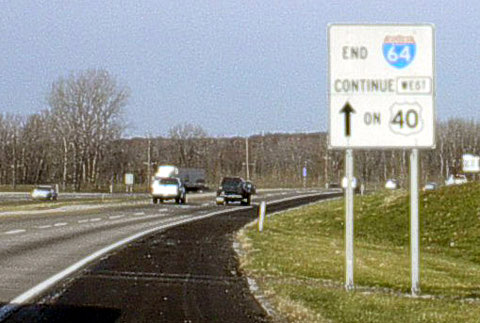 I-64 west end - Chesterfield, MO