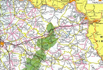 Eastern Kentucky – 1970 Kentucky Official Highway Map
