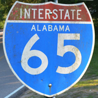 Interstate 65 shield representation