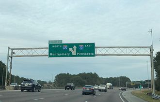 I-10 east at I-65 - 2020