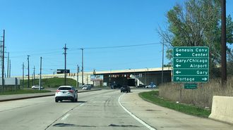I-65 north at US 12/20 - Gary, IN
