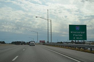 I-65 south at I-10 - Mobile, AL
