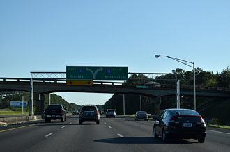 I-65 south at I-10 - Mobile, AL