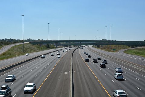South view of I-65 at I-22 - Birmingham, AL