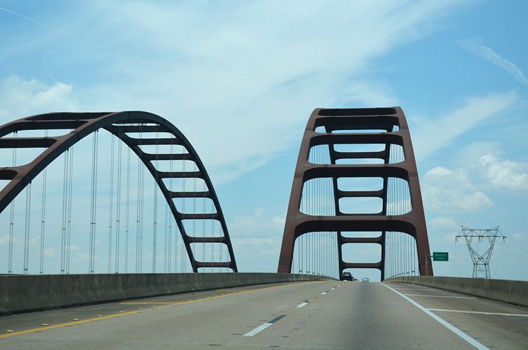 I-65 south - Gen. W.K. Wilson, Jr. Bridge - Mobile County, AL