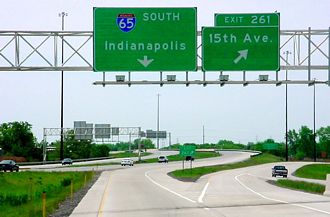 I-90/Indiana Toll Rd at I-65/15th Av - Gary