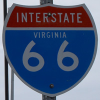 Interstate 66 shield representation