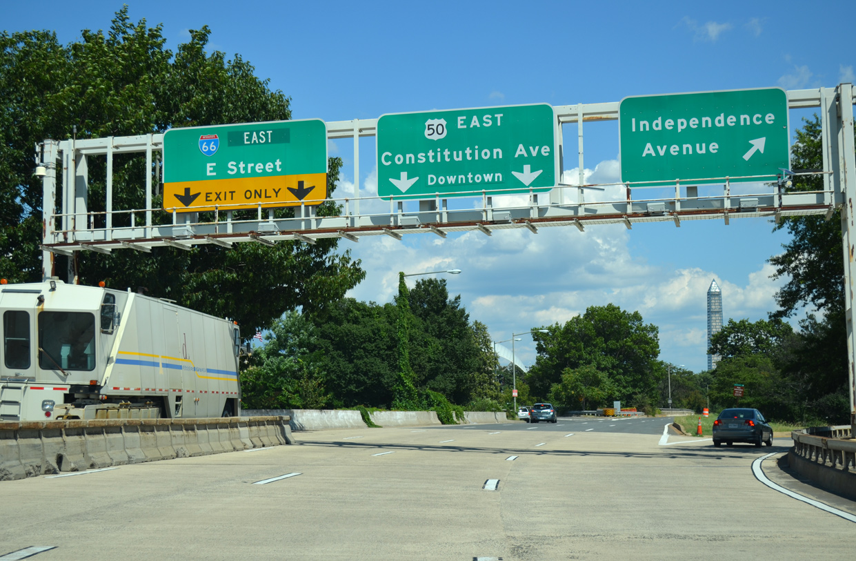 I-66/U.S. 50 split - Washington, DC