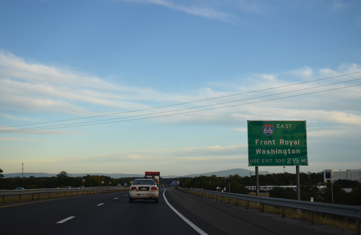 I-81 north at I-66 - Strasburg, VA