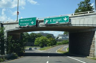 I-66 east at E St - Washington, DC