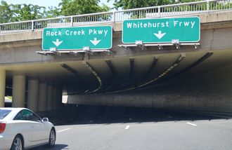 I-66 east at Rock Creek Pkwy - Washington, DC