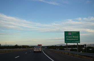 I-81 north at I-66 - Strasburg, VA