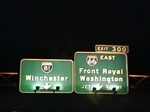 I-81 north ahead of I-66 - 1995