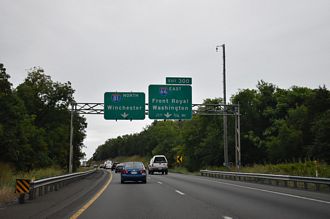 I-81 north at I-66 - Strasburg, VA