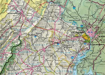 North Virginia – 1963 Virginia Official Highway Map