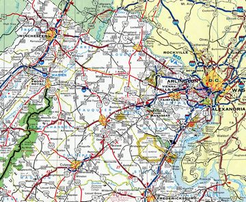 North Virginia – 1975 Virginia Official Highway Map
