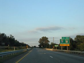 I-68/US 40 east at I-70/US 522 - Hancock, MD